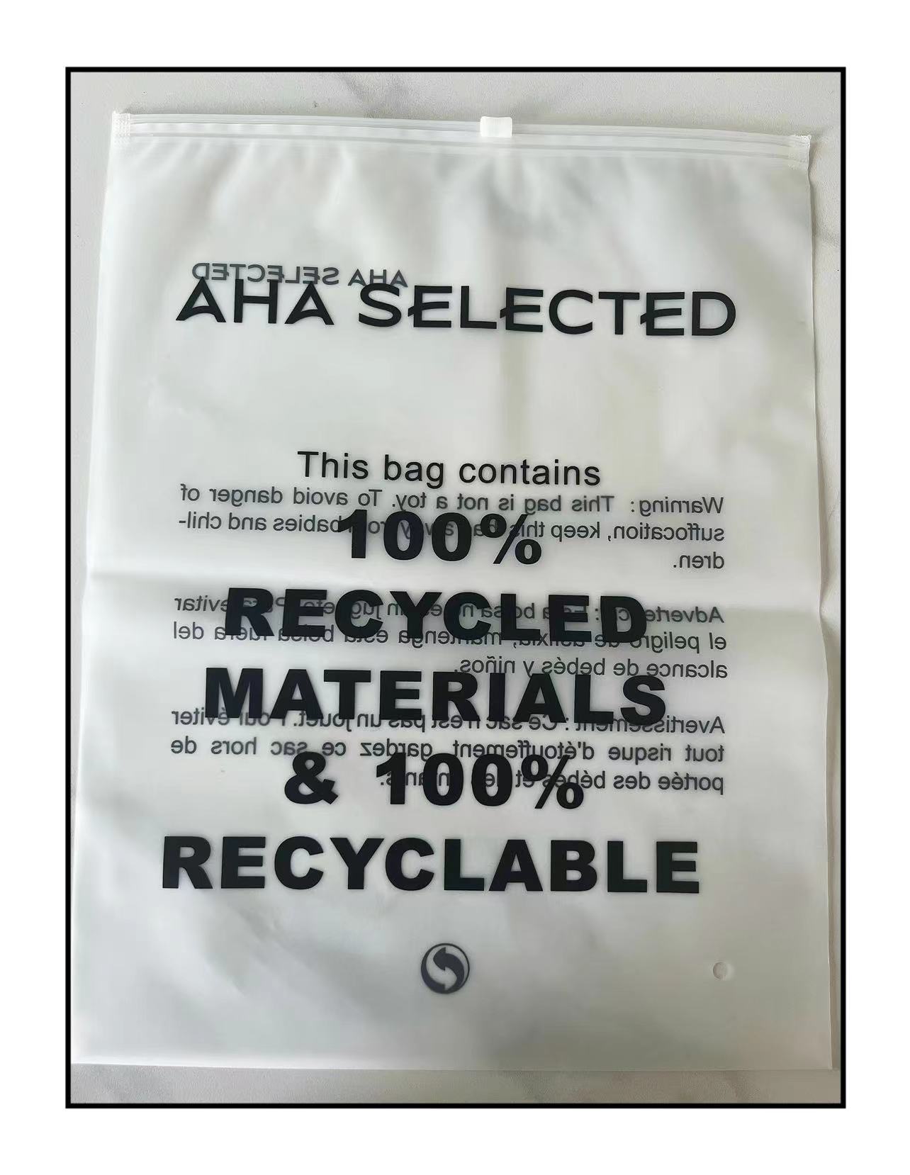 100% GRS Recycle recycled eco-friendly bag